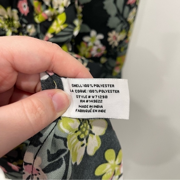 Walter Baker Leighton Floral Belted Mini Dress Size X-Small Long Sleeve A-Line - Picture 9 of 11